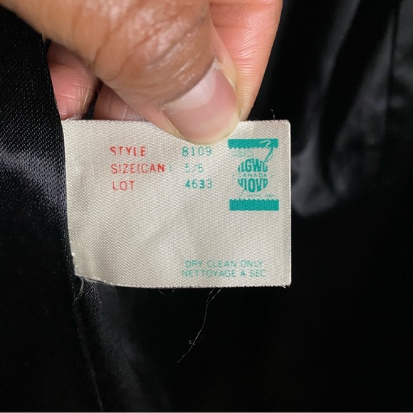 Mannequin Vintage Women's Black 100% Wool Double Breasted Trench Coat - Picture 8 of 12